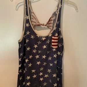 American flag tank
